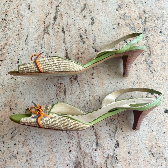 Marc Jacob’s Green Open-Toe Pump Heels - Picture 5 of 6